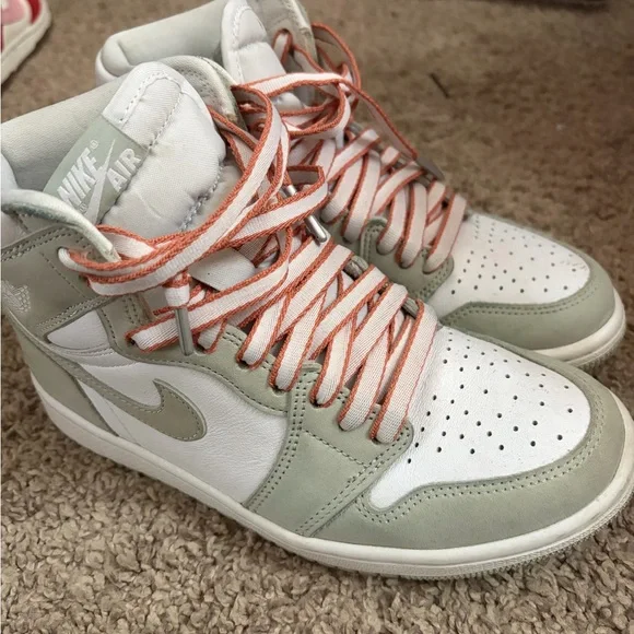 Nike Women's Sneakers - Mint Green and White - Picture 2 of 5